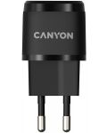 Зарядно устройство Canyon - H-20-05, USB-C, 20W, черно - 2t