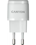Зарядно устройство Canyon - H-20-05, USB-C, 20W, бяло - 2t