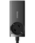 Зарядно устройство Baseus - GaN3 Pro Powerstrip, USB-A/C, 65W, черно - 2t