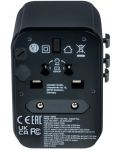 Зарядно устройство Verbatim - UTA-03 Universal Travel Adapter, сиво - 8t