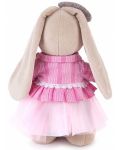 Плюшена играчка Budi Basa - Зайка Ми, в розова рокля, 32 cm - 3t
