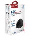 Зарядно устройство ProMate - PowerPort-65, USB-C, 65W, черно - 2t