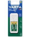 Зарядно за батерии VARTA - Mini Charger, 2x AA/AAA, бяло - 1t