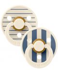 Залъгалки Bibs - Studio Colour Pin, Ivory Steel Blue Mix, 6-18 м, 2 броя - 1t