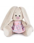 Плюшена играчка Budi Basa - Зайка Ми, бебе, с раирана рокля, 15 cm - 1t