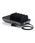 Зарядна станция Satechi - Dock5 Multi Device Charging, USB-A/C, черна - 1t