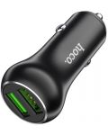 Зарядно за кола Hoco - Z37 Sharp, USB-A, 36W, черно - 2t