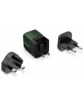 Зарядно устройство Energizer - A20MUGR, USB-C, EU/UK/US, 20W, зелено - 2t