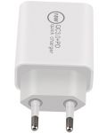 Зарядно устройство Makki - PQ18W-WH FC, USB-A/C, 18W, бяло - 5t
