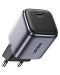 Зарядно устройство Ugreen - CD318, Nexode, USB-C, 20W, сиво - 2t