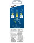 Зарядно устройство Energizer - Multi, USB-A/C, EU/UK/US, 90W, черно - 4t