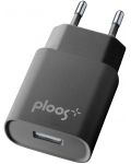 Зарядно устройство Ploos - 6571, USB, 1А, черно - 1t