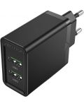 Зарядно устройство Vention - FBAB0, USB-A, 18W, черно - 1t