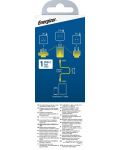 Зарядно устройство Energizer - Multi, USB-C, EU/UK/US, 20W, черно - 3t