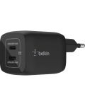 Зарядно устройство Belkin - BoostCharger, USB-C, 65W, черно - 1t