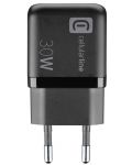 Зарядно устройство Cellularline - Multipower Micro, USB-A/C, 30W, черно - 4t