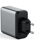 Зарядно устройство Satechi - Gallium Nitride, USB-C, 100W, сиво - 2t