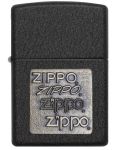Запалка Zippo - Black Crackle, легендарните лога - 2t