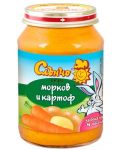 Зеленчуково пюре Слънчо - Моркови и картоф, 190 g - 1t