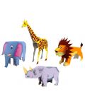Животните на Африка – 4 в 1 – 3D хартиен модел за сглобяване - 2t