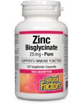 Zinc Bisglycinate, 25 mg, 120 капсули, Natural Factors - 1t