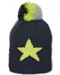 Зимна детска шапка с помпон Sterntaler - Звезда, 51 cm, 18-24 месеца - 3t