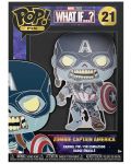Значка Funko POP! Marvel: What If…? - Zombie Captain America (Glows in the Dark) #21 - 3t
