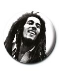 Значка Pyramid Music: Bob Marley - B&W - 1t