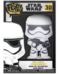 Значка Funko POP! Movies: Star Wars - First Order Stormtrooper (Glows in the Dark) #30 - 3t