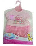 Комплект дрешки за кукла Warm Baby - Розови, 42 cm, асортимент - 1t