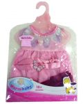 Комплект дрешки за кукла Warm Baby - Розови, 42 cm, асортимент - 2t