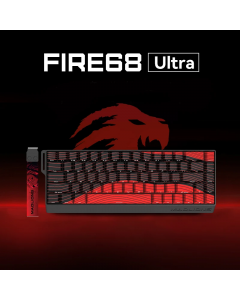 Механична клавиатура Madlions - Fire 68 Ultra 8K, Linear, RGB, червена ...
