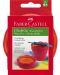 Сгъваема чаша за рисуване Faber-Castell - Червена - 2t
