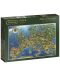 Пъзел Jumbo Falcon Deluxe от 1500 части - Карта на Европа, Ейдриан Честърман - 1t