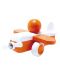 Дървена играчка Hape - Самолетче, оранжево - 1t