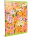 Ученическа тетрадка А4, 60 листа Gipta Tropical - Оранжева с цветя, меки корици - 1t