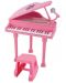 Детски роял WinFun - С микрофон и стол, розов - 1t