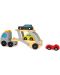 Дървена играчка Classic World - Автовоз с три колички - 1t