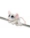 Плюшена играчка Nici – Бяла мишчица, 12 cm - 1t