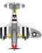 Изтребител Academy P-47D Thunderbolt Gabreski (12222) - 4t