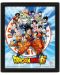 3D плакат с рамка Pyramid Animation: Dragon Ball Super - Goku and the Z Fighters - 1t