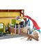 Комплект Schleich Farm World - Двуетажна конюшня, с фигурки и аксесоари - 3t