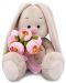 Плюшена играчка Budi Basa - Зайка Ми, с букет от рози, 18 cm - 1t