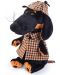 Плюшена играчка Budi Basa - Кученце Ваксон, с детективски костюм, 25 cm - 1t