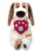 Плюшена играчка Budi Basa - Кученце Бартоломей с голямо сърце, 33 cm - 1t