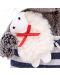 Плюшена играчка Budi Basa - Коте Басик бебе в гащеризон с овца, 20 cm - 5t
