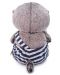 Плюшена играчка Budi Basa - Коте Басик бебе в гащеризон с овца, 20 cm - 4t