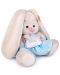 Плюшена играчка Budi Basa - Зайка Ми бебе, с рокля с лебед, 15 cm - 3t