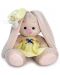 Плюшена играчка Budi Basa - Зайка Ми бебе, в жълта лятна рокля, 15 cm - 1t