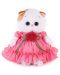 Плюшена играчка Budi Basa - Коте Ли-Ли бебе в рокля с плетено цвете, 20 cm - 1t